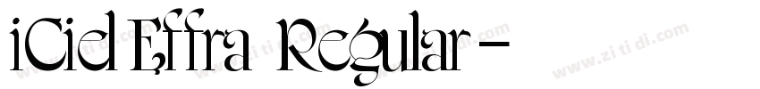 iCielEffra Regular字体转换